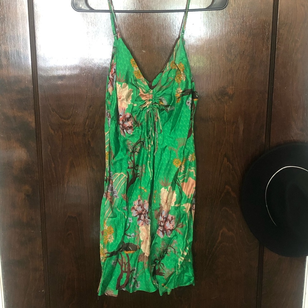 Green Zara mini dress